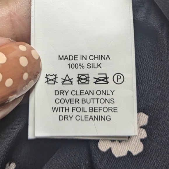 Kate Spade New York Sleeveless Floral Print Pleated High Neck Silk Blouse XXS - Picture 6 of 7